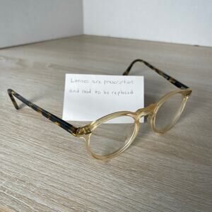 Oliver Peoples OV5186 1485 Gregory Peck Eyeglasses READ Round 45-23-150